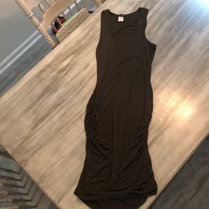 Venus Olive Green Midi Bodycon dress